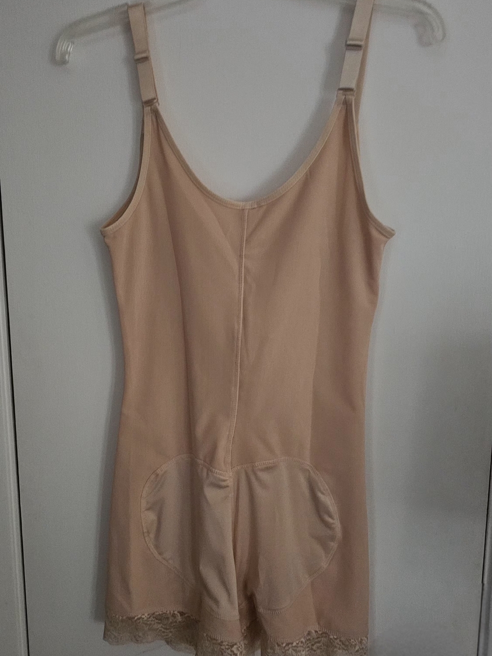 Shapewear Romper with Lace Trim